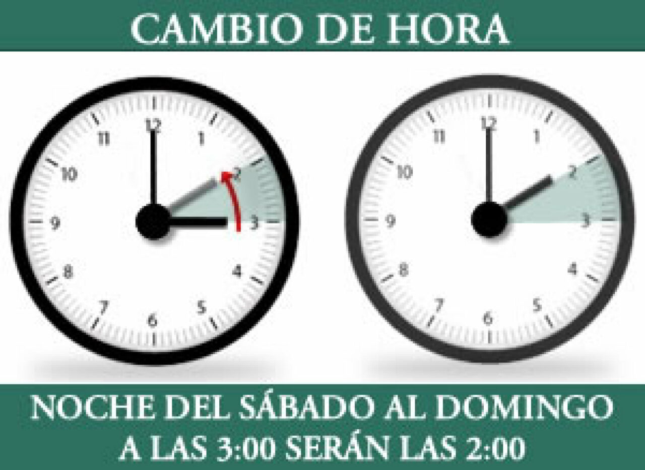 ¡ATENCIÓN! CAMBIO DE HORARIO DE INVIERNO FMM