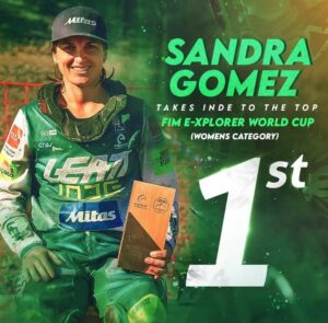 SANDRA GÓMEZ, CAMPEONA EN LA E-EXPLORER FIM WORLD CUP