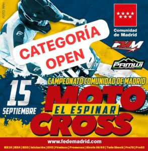 CONVOCADA LA CATEGORÍA MX OPEN EN EL MOTOCROSS DEL 15 DE SEPTIEMBRE