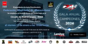 GALA ANUAL DE CAMPEONES F.M.M. 2024 – 17 DE ENERO