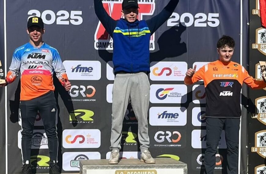 PRIMER PODIO PAR DAVID BELTRÁN EN EL NACIONAL DE XC