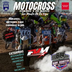 SAN MARTÍN DE LA VEGA, TERCERA PRUEBA DEL CALENDARIO DE MOTOCROSS