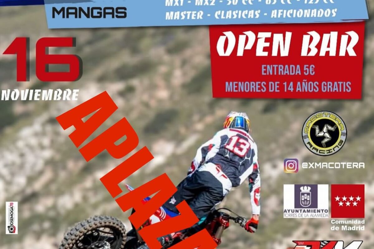 APLAZAMIENTO Y CAMBIO DE FECHAS EN EL CALENDARIO DE MOTOCROSS