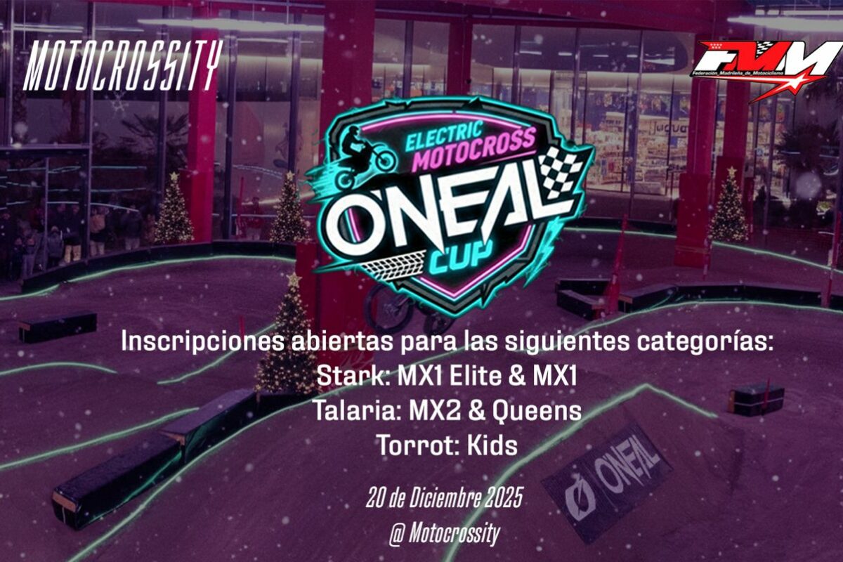 EL 20 DE DICIEMBRE, LLEGA EL TROFEO NAVIDEÑO O’NEAL CUP ELECTRIC MOTOCROSS