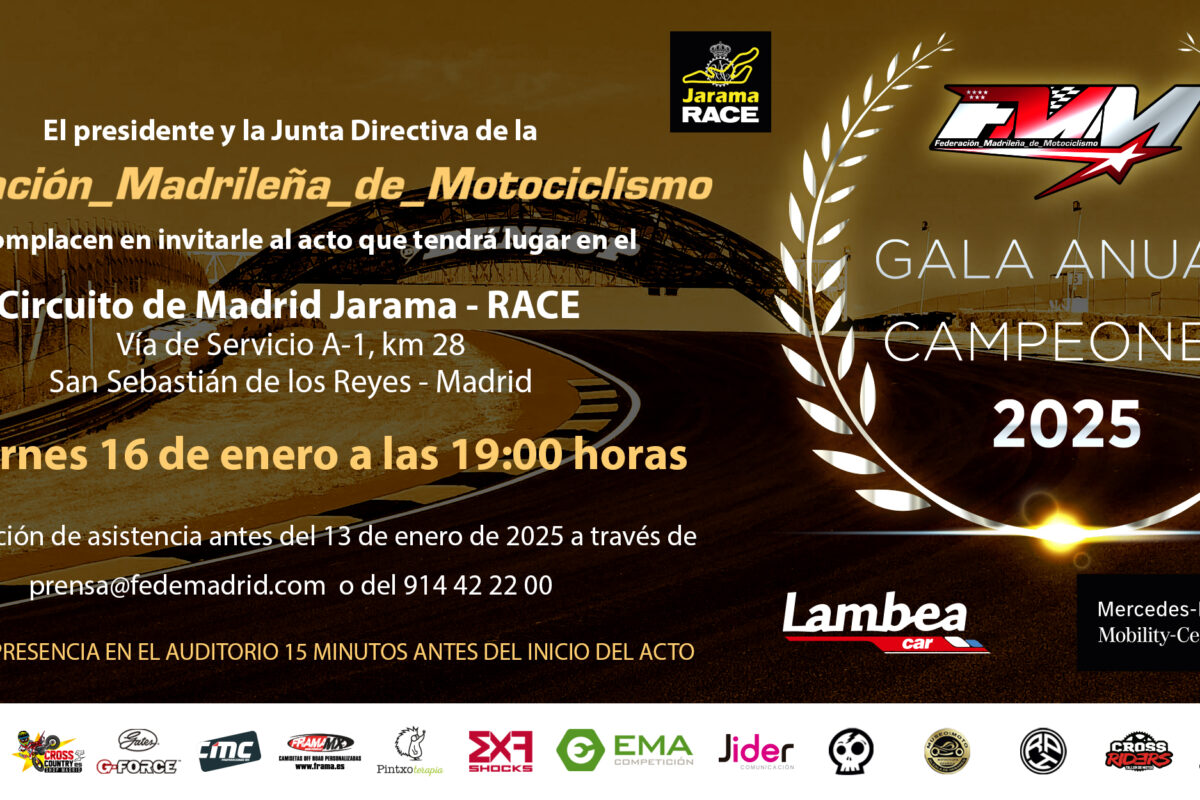 GALA ANUAL DE CAMPEONES F.M.M. 2025 – 16 DE ENERO