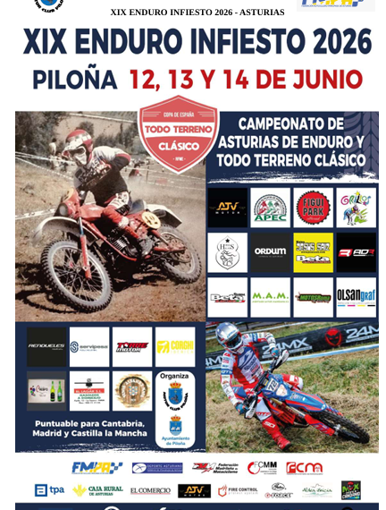 EL CAMPEONATO DE MADRID DE ENDURO VIAJA A ASTURIAS PARA LA CITA DE INFIESTO