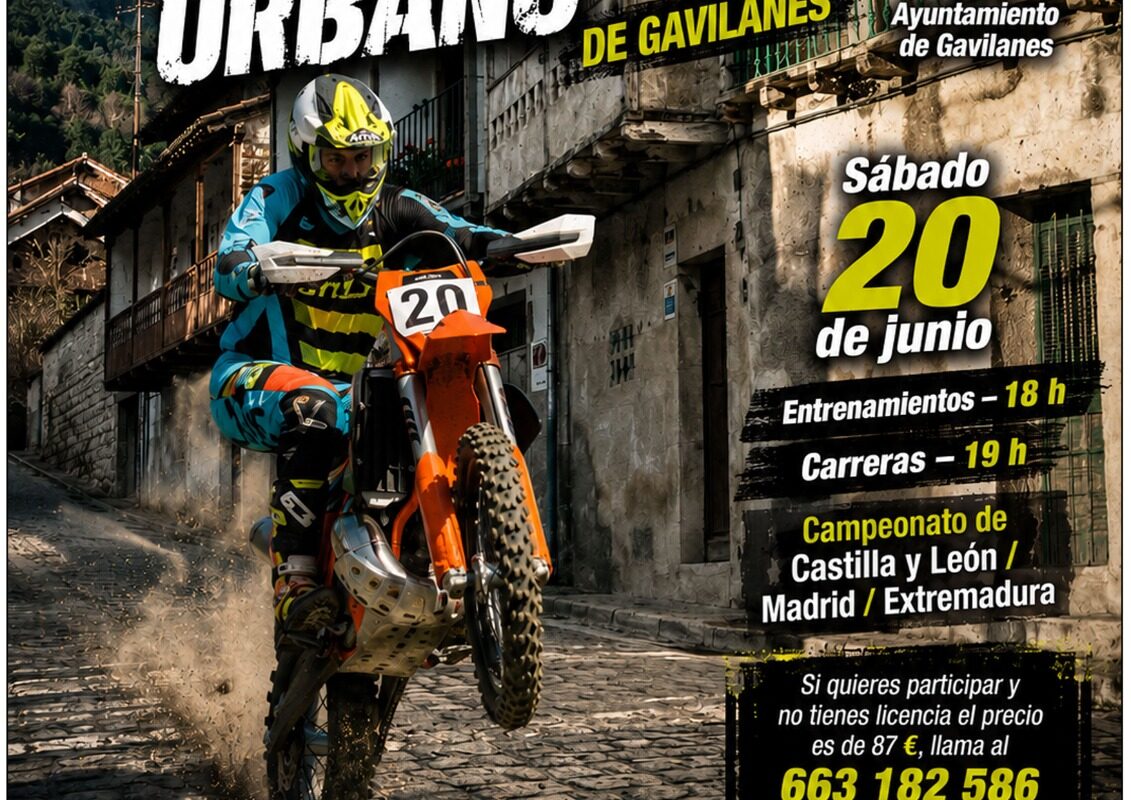 GAVILANES ACOGERÁ EL SUPER ENDURO URBANO EL PRÓXIMO 20 DE JUNIO