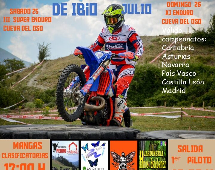 EL CAMPEONATO DE LA COMUNIDAD DE MADRID DE ENDURO LLEGA A IBIO CON EL XI ENDURO CUEVA DEL OSO