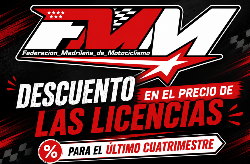 BUENAS NOTICIAS PARA EL ÚLTIMO CUATRIMESTRE DEL MOTOCICLISMO MADRILEÑO