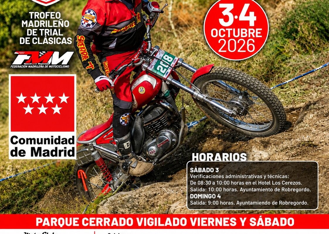 RECORDATORIO DE LAS INSCRIPCIONES PARA EL TRIAL DE ROBREGORDO 2026