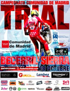 BECERRIL DE LA SIERRA ACOGE ESTE DOMINGO UNA NUEVA PRUEBA DEL CAMPEONATO COMUNIDAD DE MADRID DE TRIAL Y COPA INFANTIL